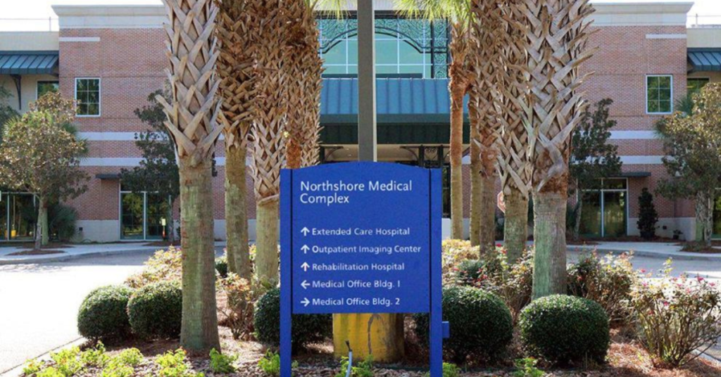 Photo of Northshore Medical Complex signage.